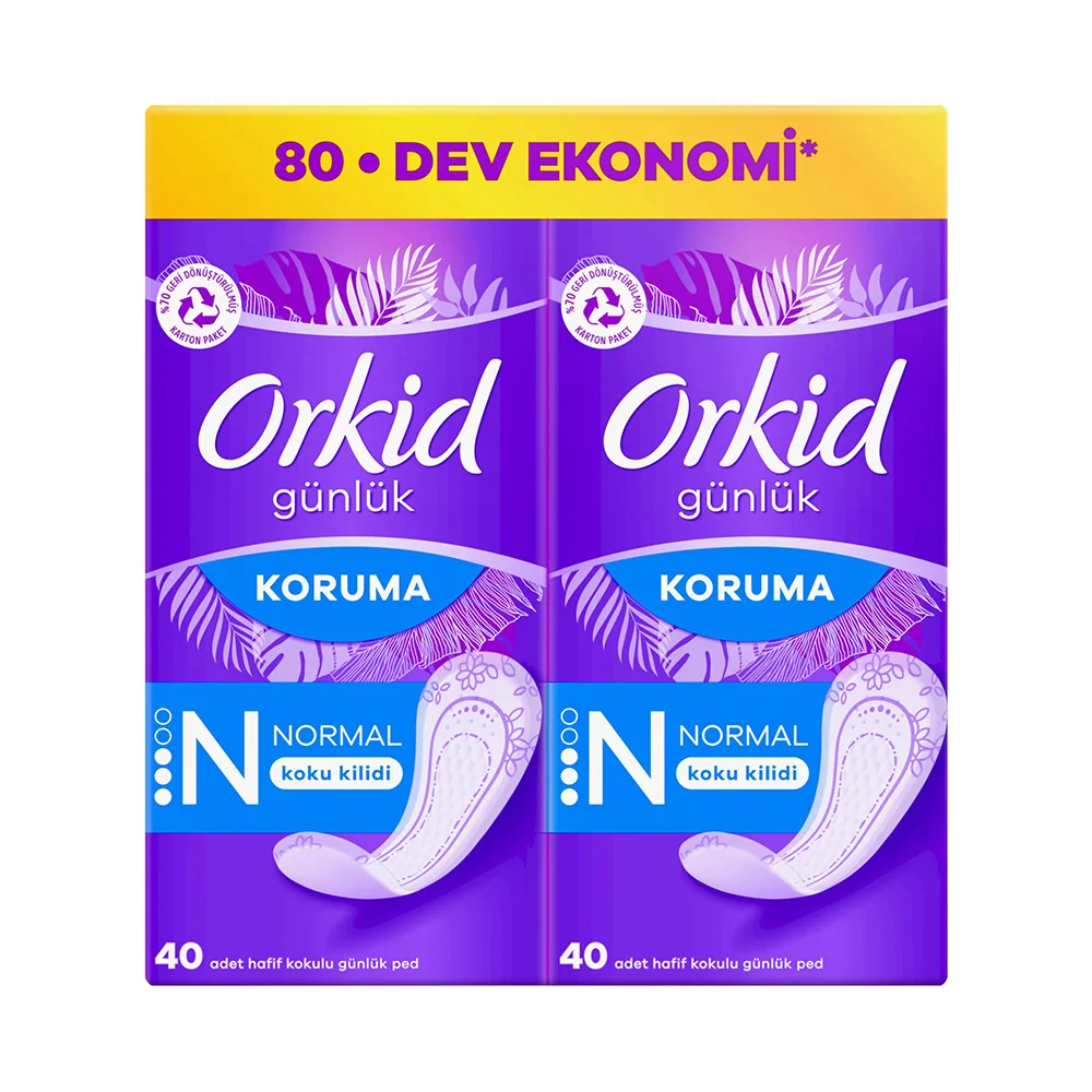 Orkid Günlük Ped Normal Dev Ekonomi Paketi 80 Ped