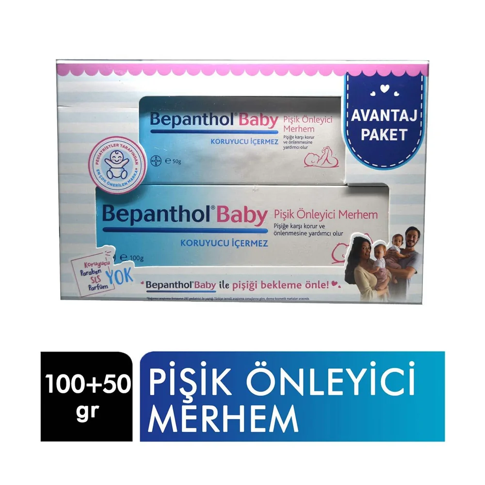 Bepanthol Bebek Pişik Önleyici Merhem 100+50 Gr