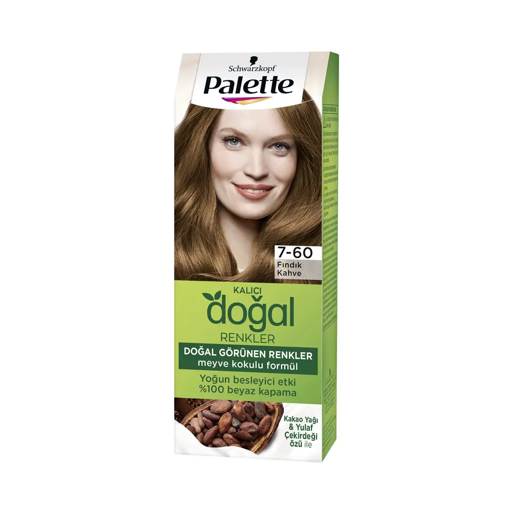 Palette Kalıcı Doğal Renkler 7-60 Fındık Kahve