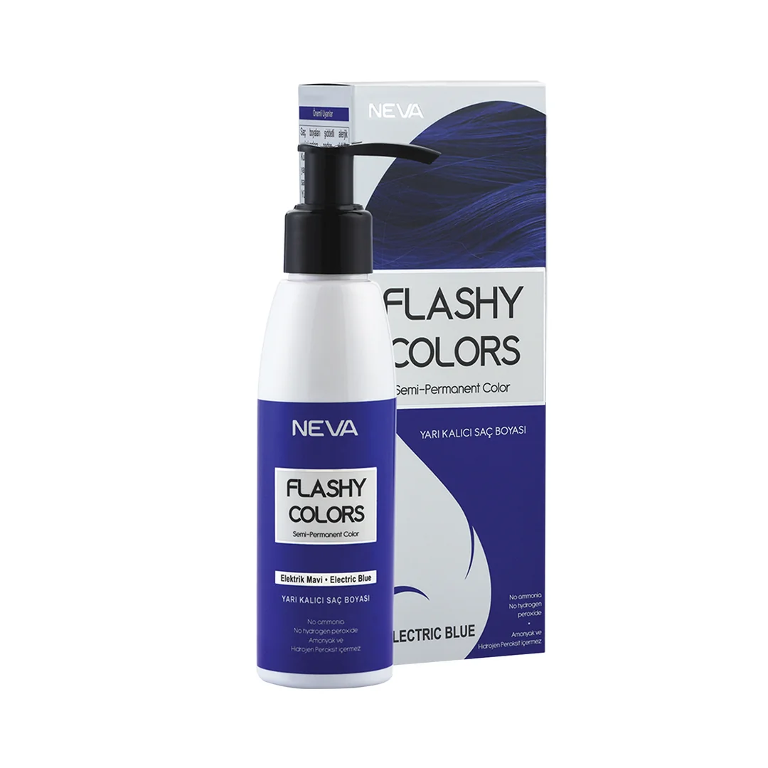 Neva Flashy Colors Set 100 Ml-Elektrik Mavi