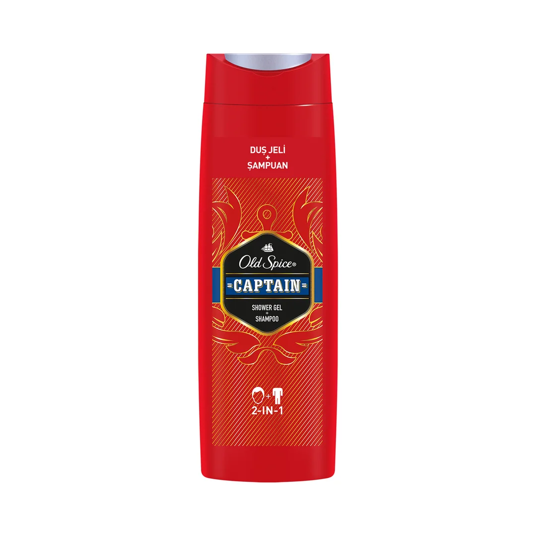 Old Spice Captain Duş Jeli & Şampuan 400 Ml