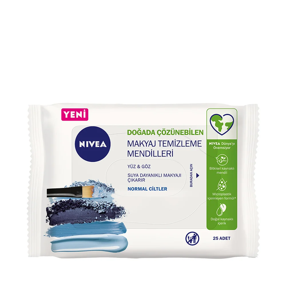 Nivea 3'ü 1 arada Makyaj Temizleme Mendilleri Normal Ciltler 25 Adet