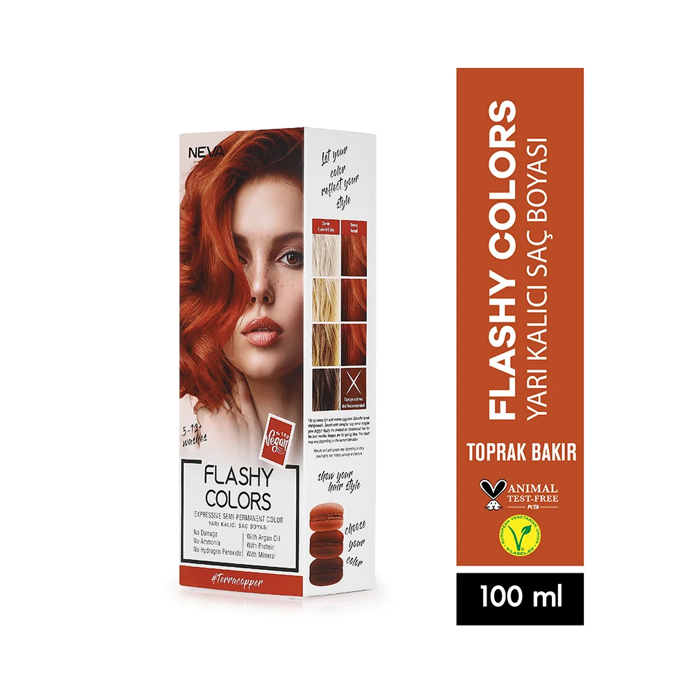 Neva Flashy Colors Set 100 Ml-Toprak Bakır
