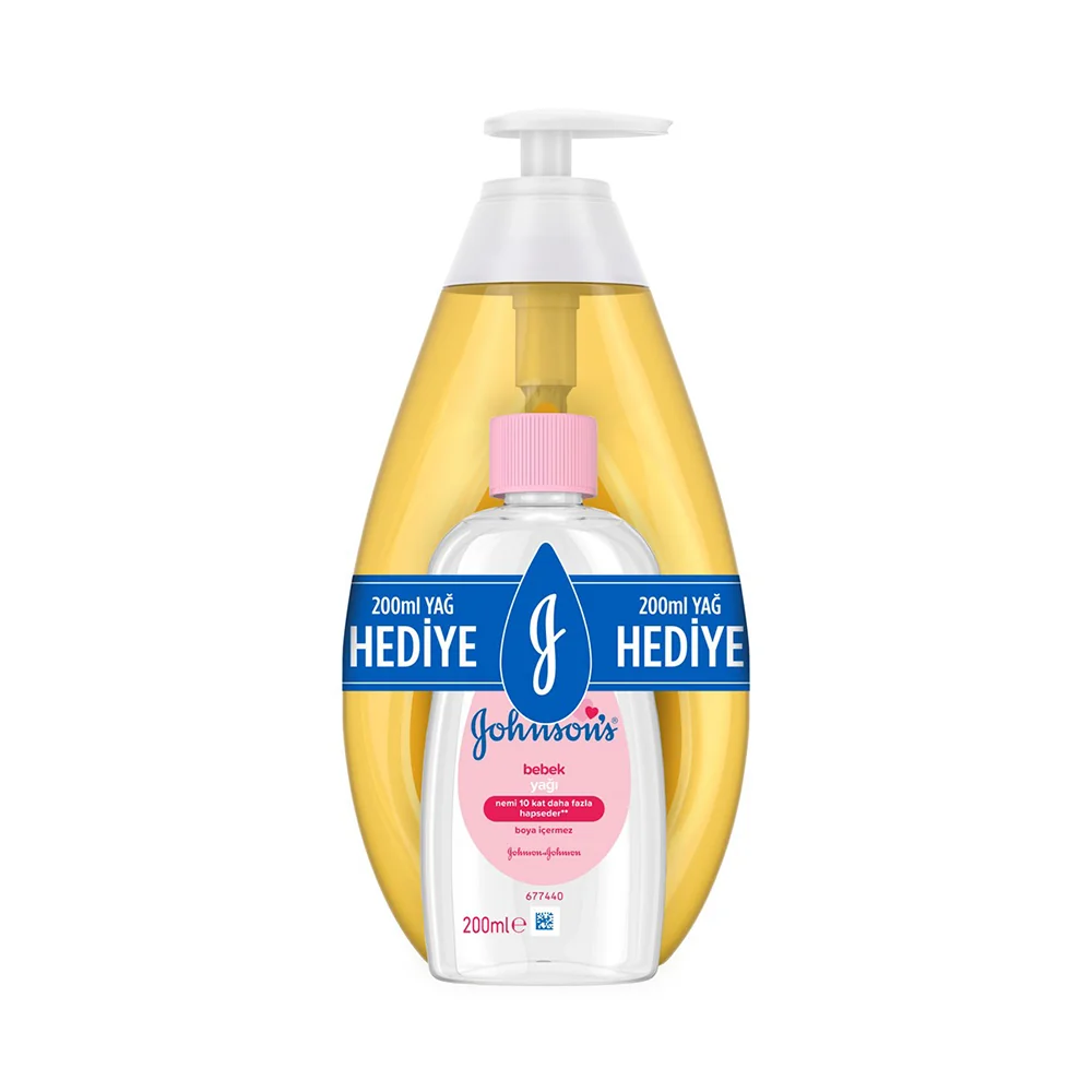 Johnsons Baby Şampuan 750 Ml + Johnsons Baby Yağ 200 Ml Hediye