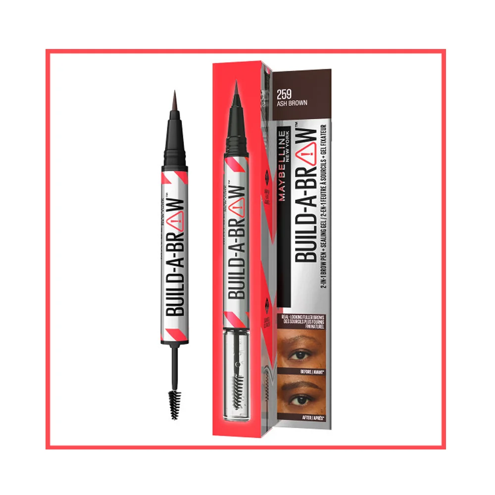 Maybelline New York Build a Brow 2in1 Kaş Kalemi ve Jeli Ash Brown