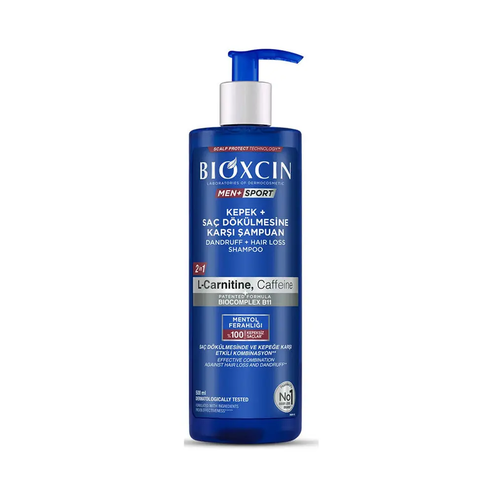 Bioxcin Men Sport Kepek + Saç Dökülmesine Karşı Şampuan 500 Ml