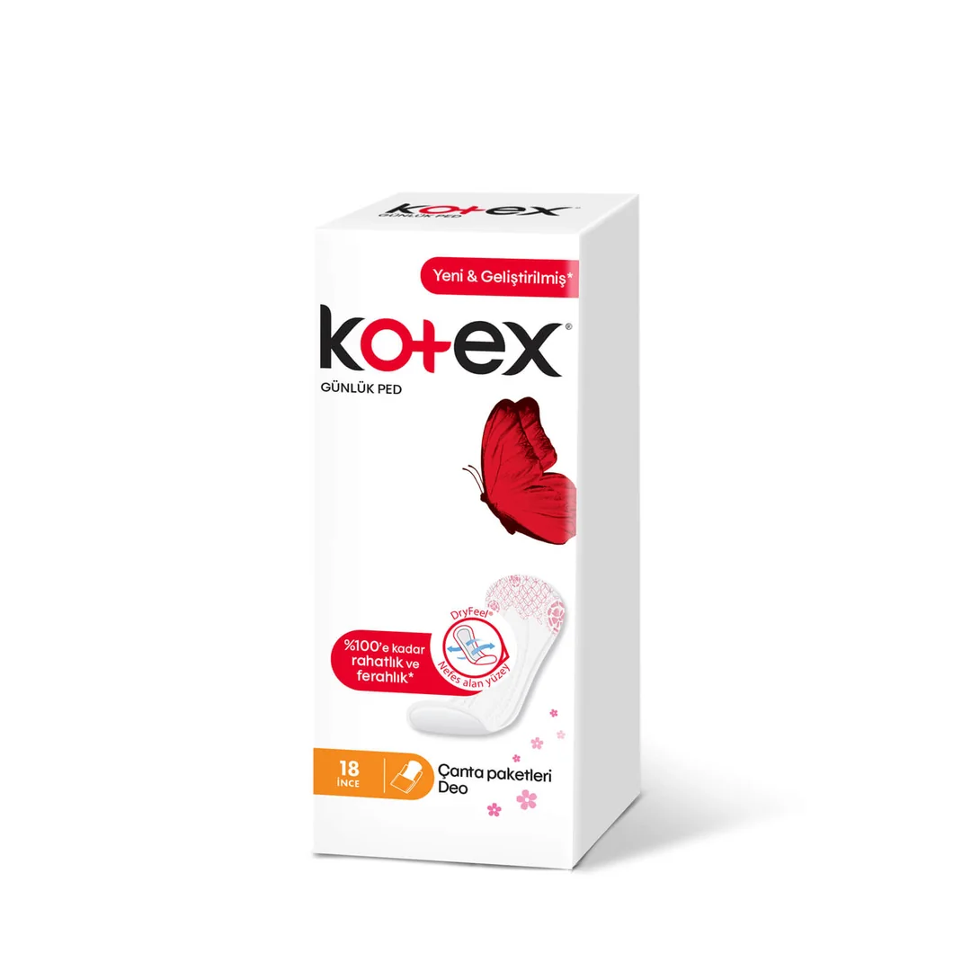 Kotex İnce Günlük Ped 18'li İnce
