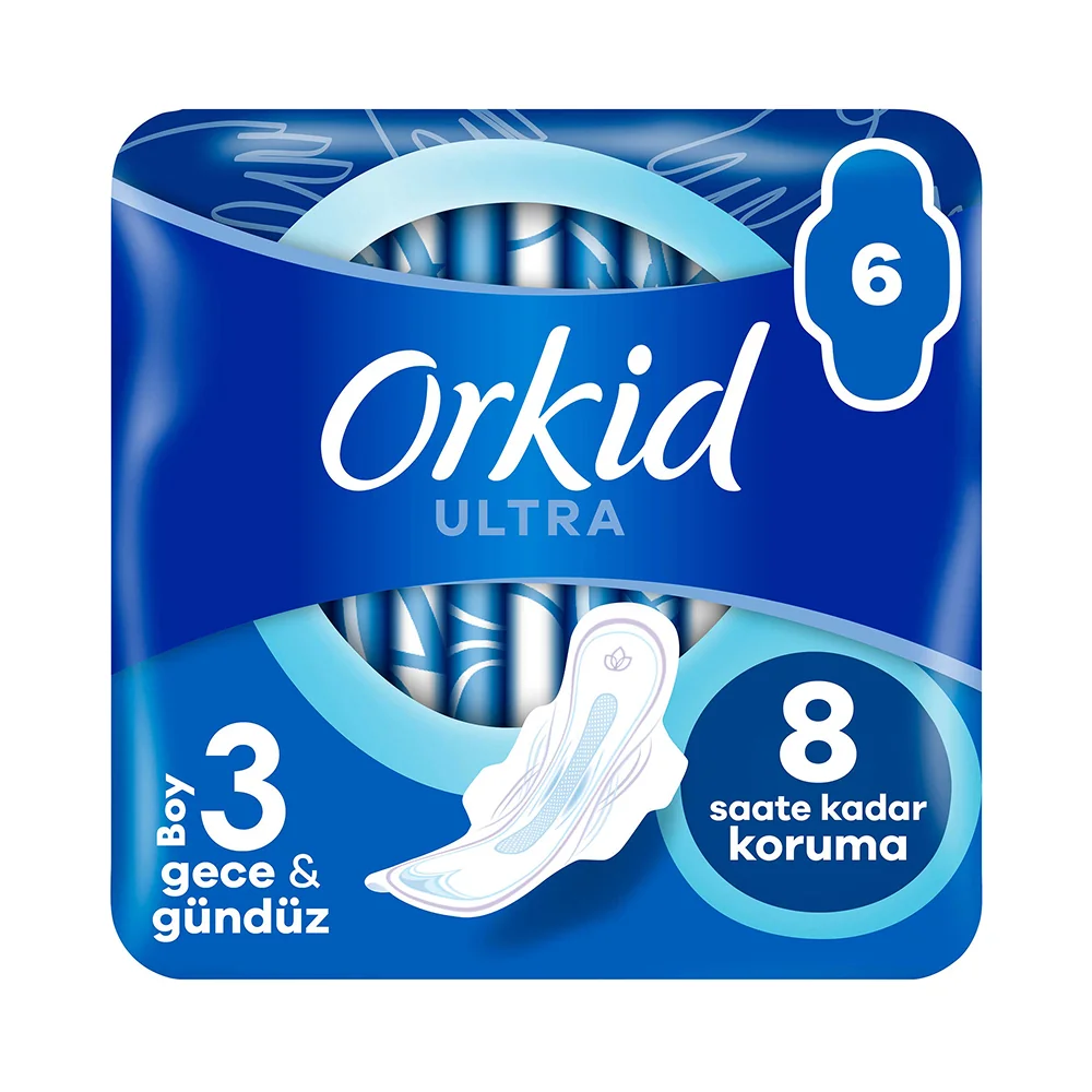 Orkid Ultra Extra Hijyenik Ped Gece&Gündüz 6 Adet