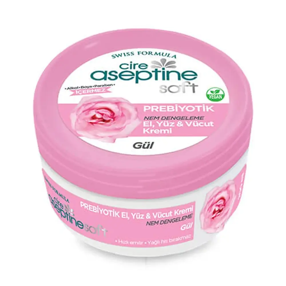 Cire Aseptine Soft Prebiyotik Gül El Yüz Ve Vücut Kremi 200 Ml