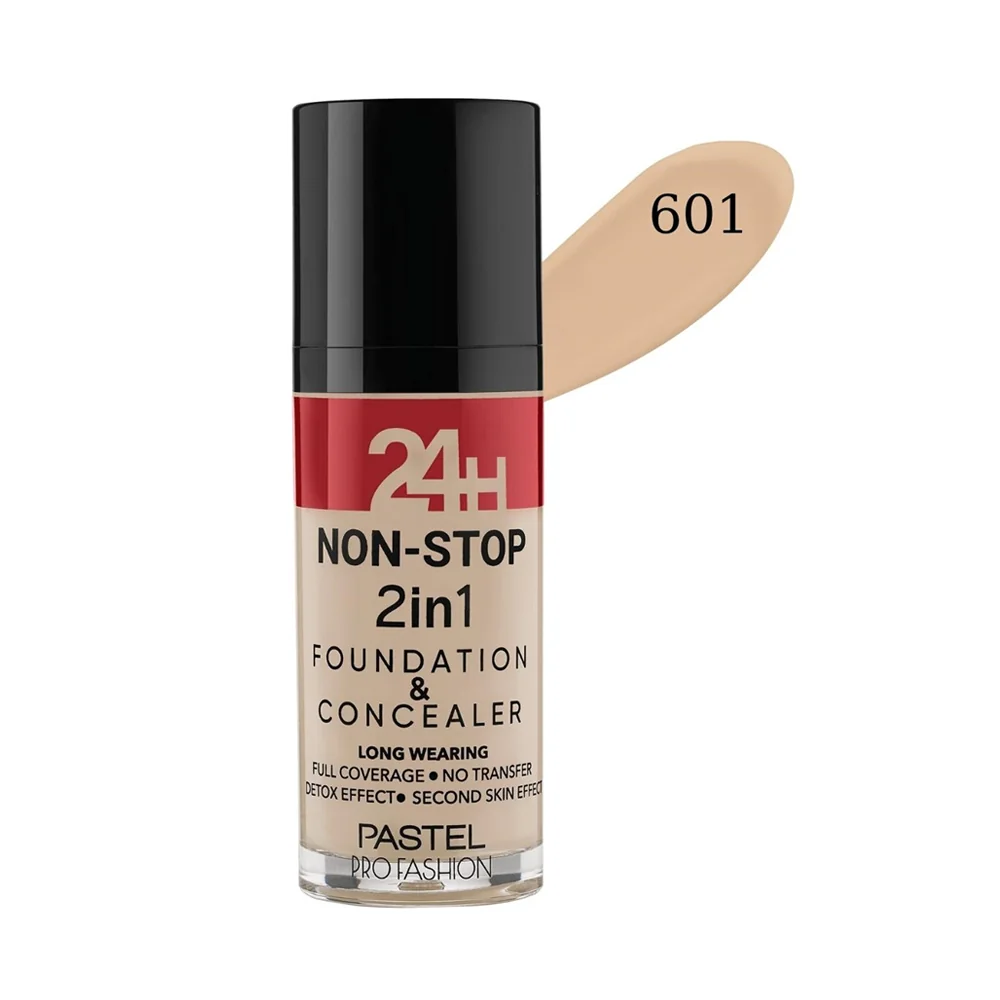 Pastel Profashion 24H Non-Stop 2in1 Foundation&Concealer No:601 Cool