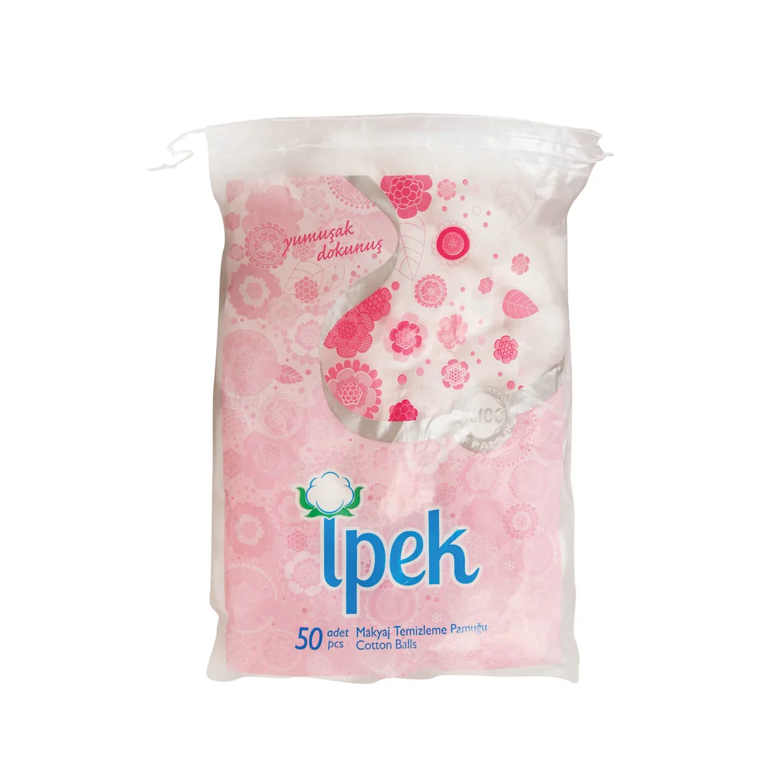 İpek Renkli Makyaj Pamuk 50'li Pompon