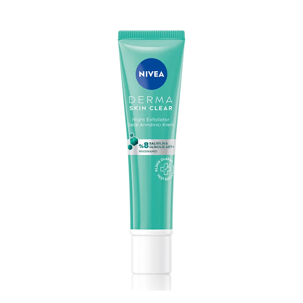 Nivea Yüz Bakım Derma Skin Clear Night Exfoliator Gece Arındırıcı Krem
