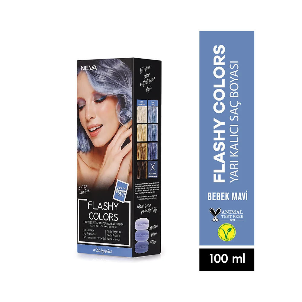 Neva Flashy Colors Set 100 Ml-Bebek Mavi