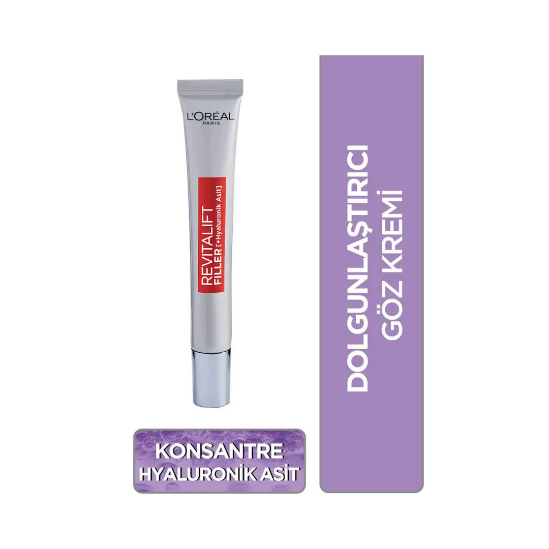 L'Oréal Paris Revitalift Filler Dolgunlaştırıcı Yaşlanma Karşıtı Göz Bakım Kremi 15 Ml -Hyaluronik Asit