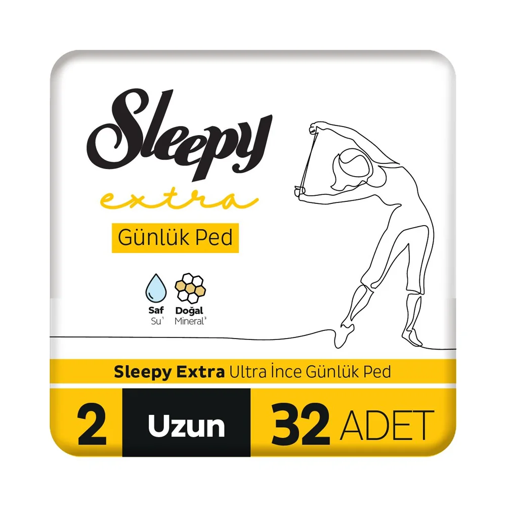 Sleepy Extra Günlük Ped Uzun 32'Li