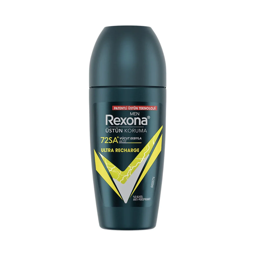 Rexona Erkek Roll On Deodorant Ultra Recharge 72 Saat Kesintisiz Koruma 50 Ml