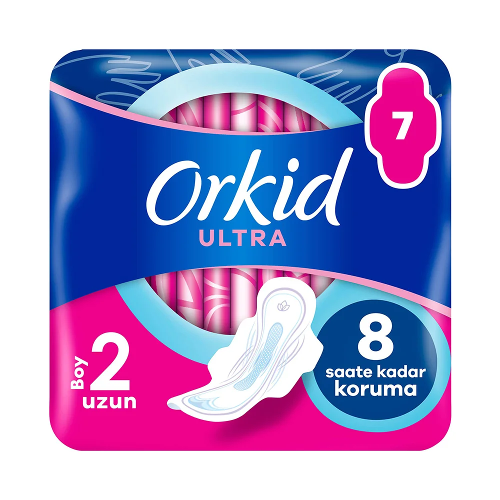 Orkid Ultra Extra Hijyenik Ped Uzun Tekli Paket 7 Adet