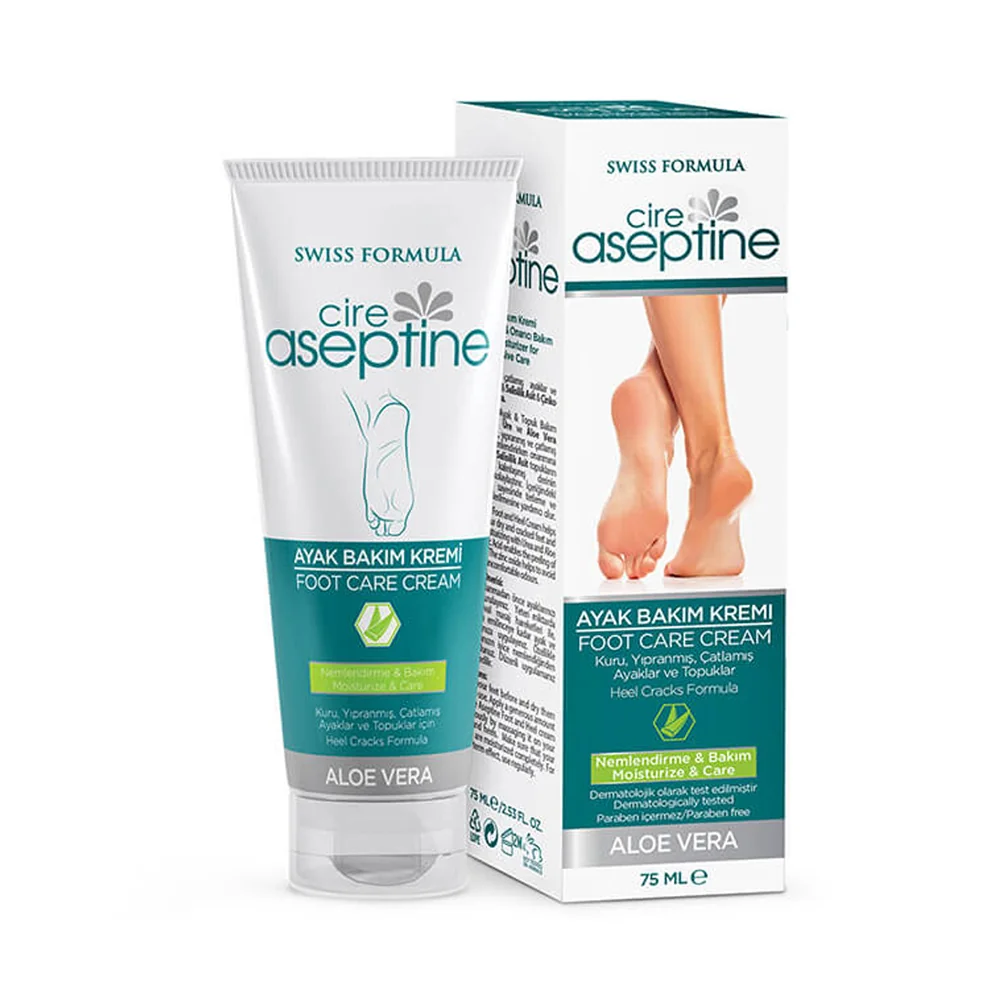 Cire Aseptine Aloe Vere Ayak Bakım Tüp Krem 75 Ml