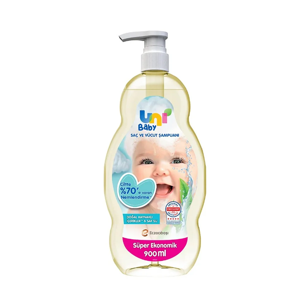 Uni Baby Saç ve Vücut Şampuanı 900 Ml