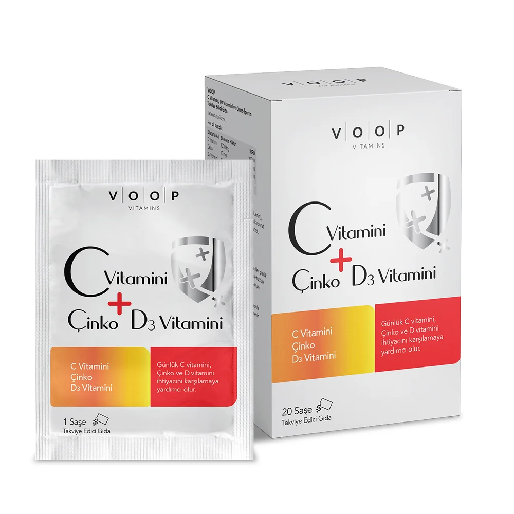 Voop C Vitamini, D3 Vitamini Ve Çinko 20 Saşe