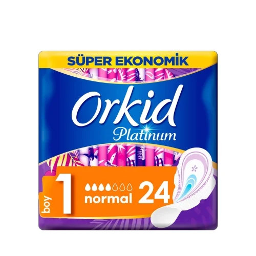 Orkid Platinum Hijyenik Ped Normal Süper Ekonomik Paket 24 Ped