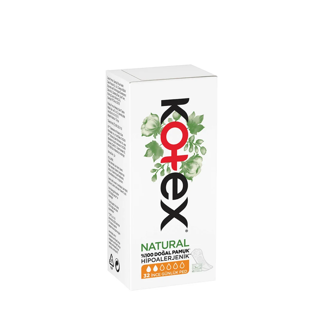 Kotex Natural İnce Günlük Ped 32'li
