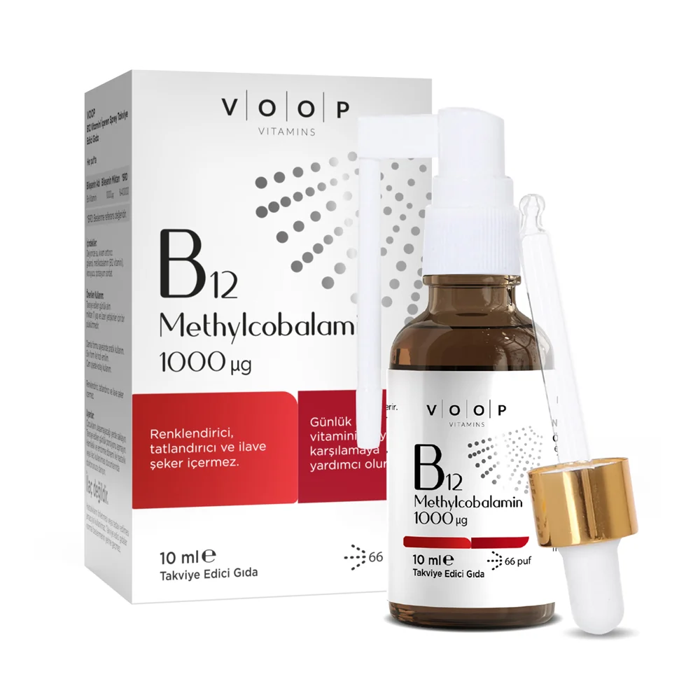 Voop B12 Vitamini İçeren Sprey Takviye Edici Gıda