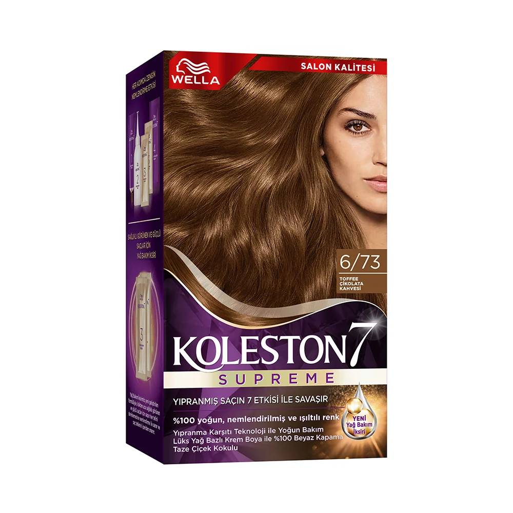 Wella Koleston 6/73 Kit Boya Toffee Çikolata Kahvesi