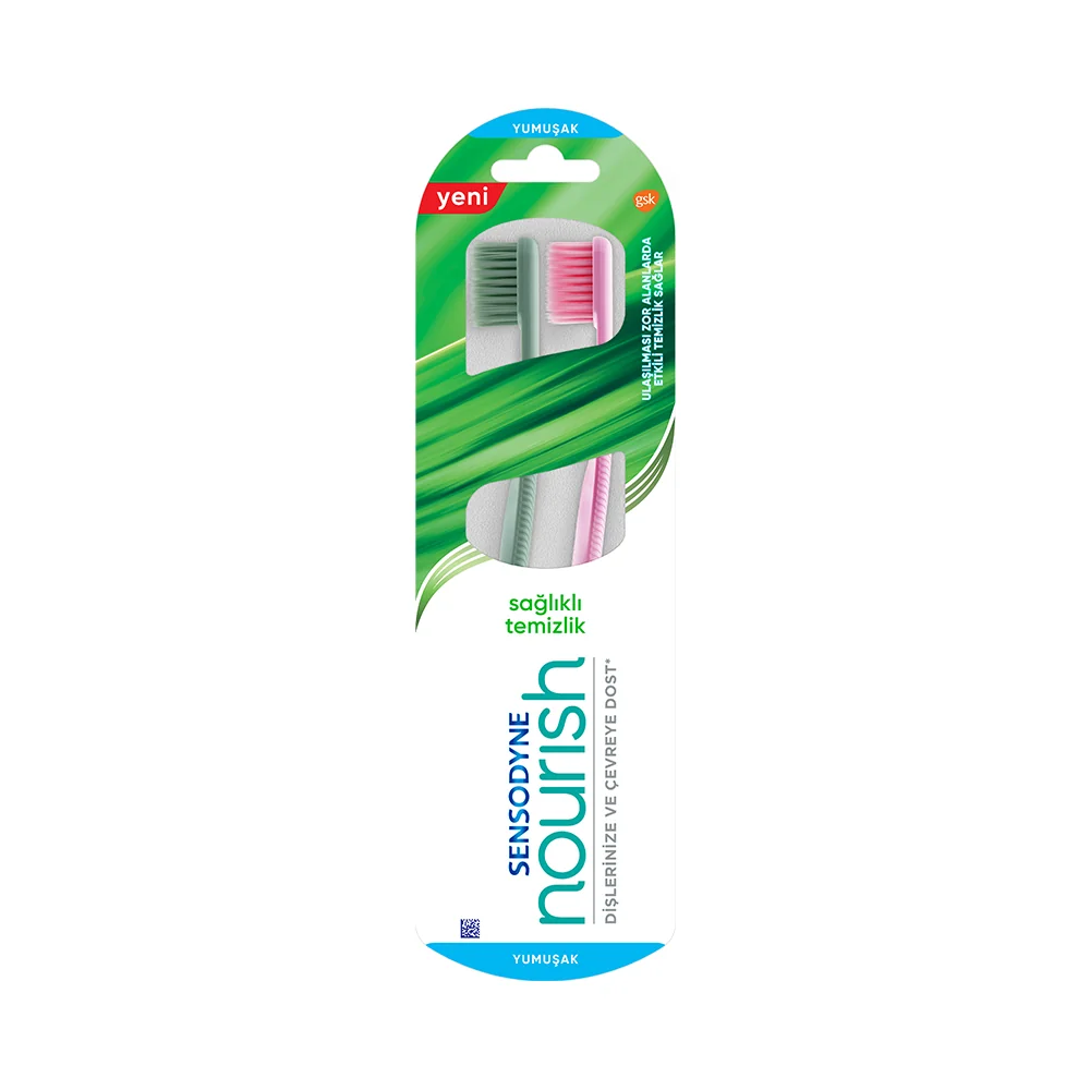 Sensodyne Nourish Sağlıklı Temizlik 1+1 Diş Fırçası