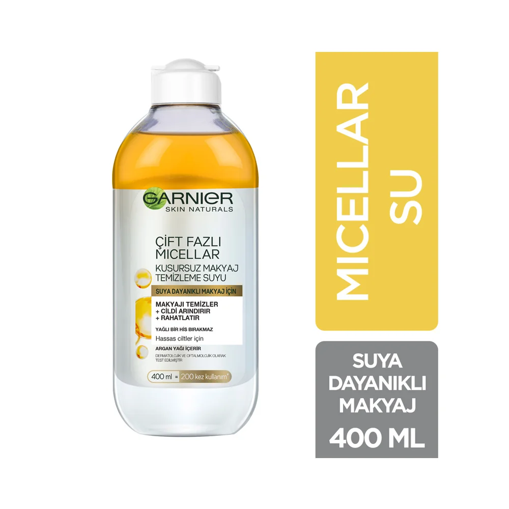 Garnier Çift Fazlı Micellar Makyaj Temizleme Suyu 400 Ml