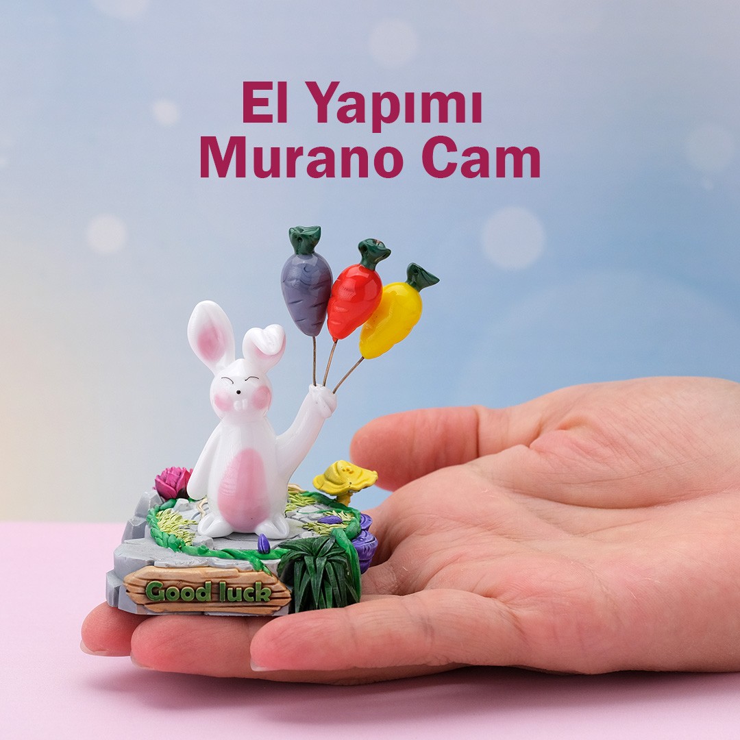 Cam Tavşan Biblo - Kişiye Özel 3D Baskı