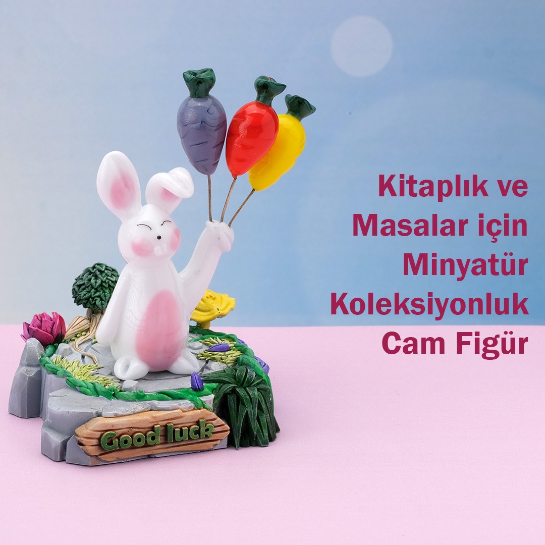 Cam Tavşan Biblo - Kişiye Özel 3D Baskı