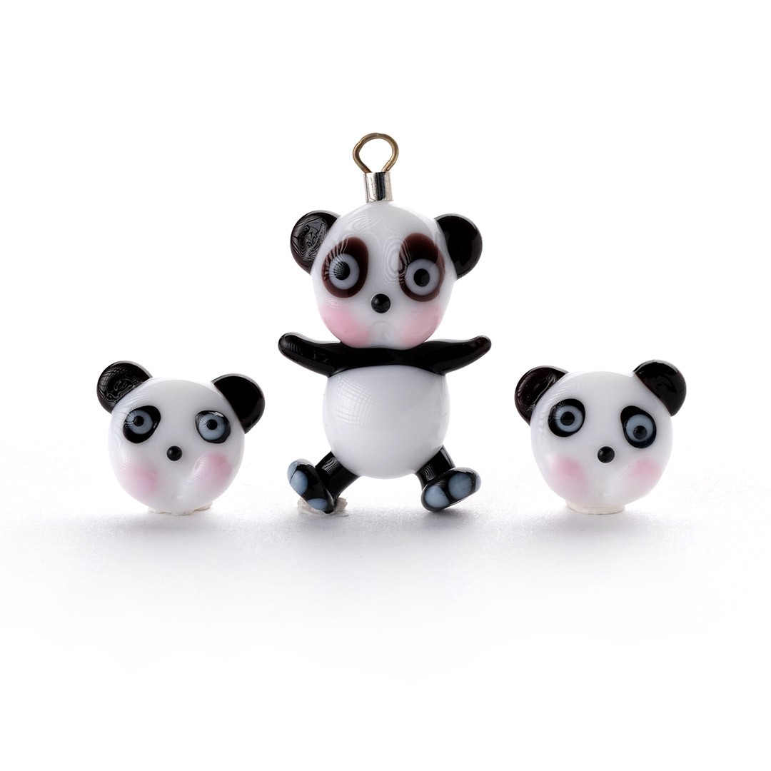 Panda Murano Cam Takı Seti