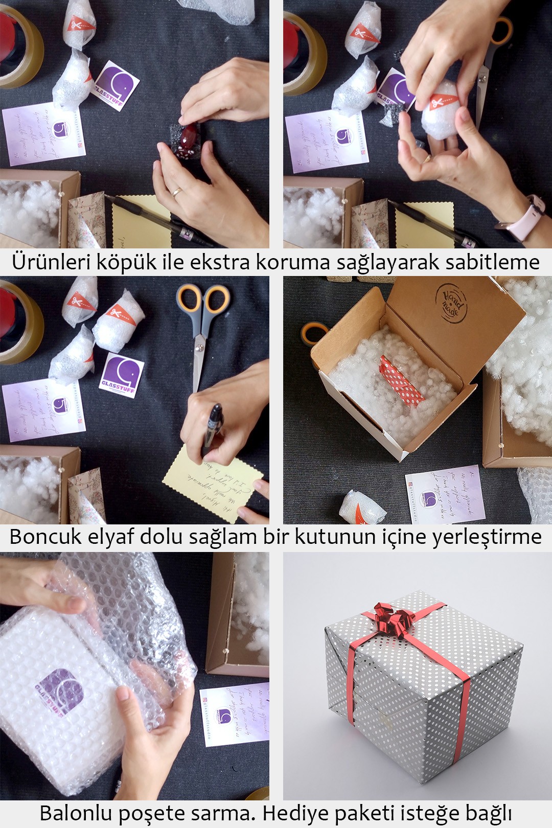 El Yapımı Cam Sincap – Dekoratif Obje & Biblo