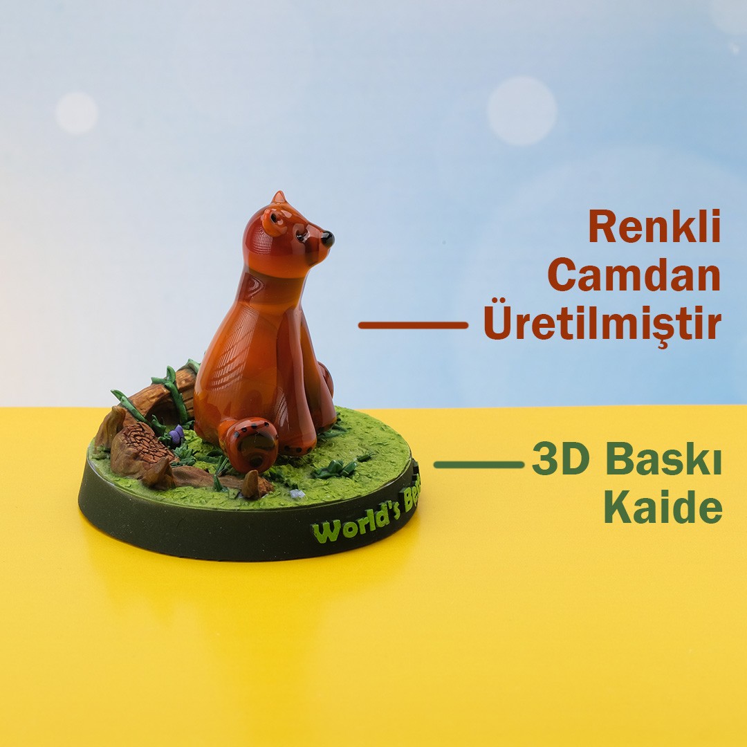 Bozayı Cam Biblo - Kişiye Özel 3D Baskı