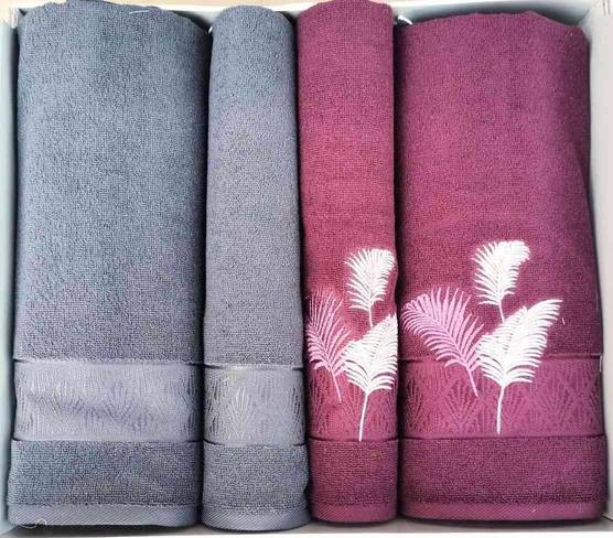 Özdilek Golden Palm Antrasıt Murdum Best Set Hamam Takımı