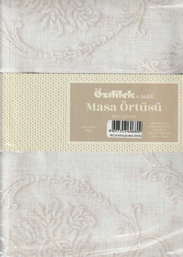 Özdilek Masa Örtüsü Baskılı 150X220 Nostalgıa