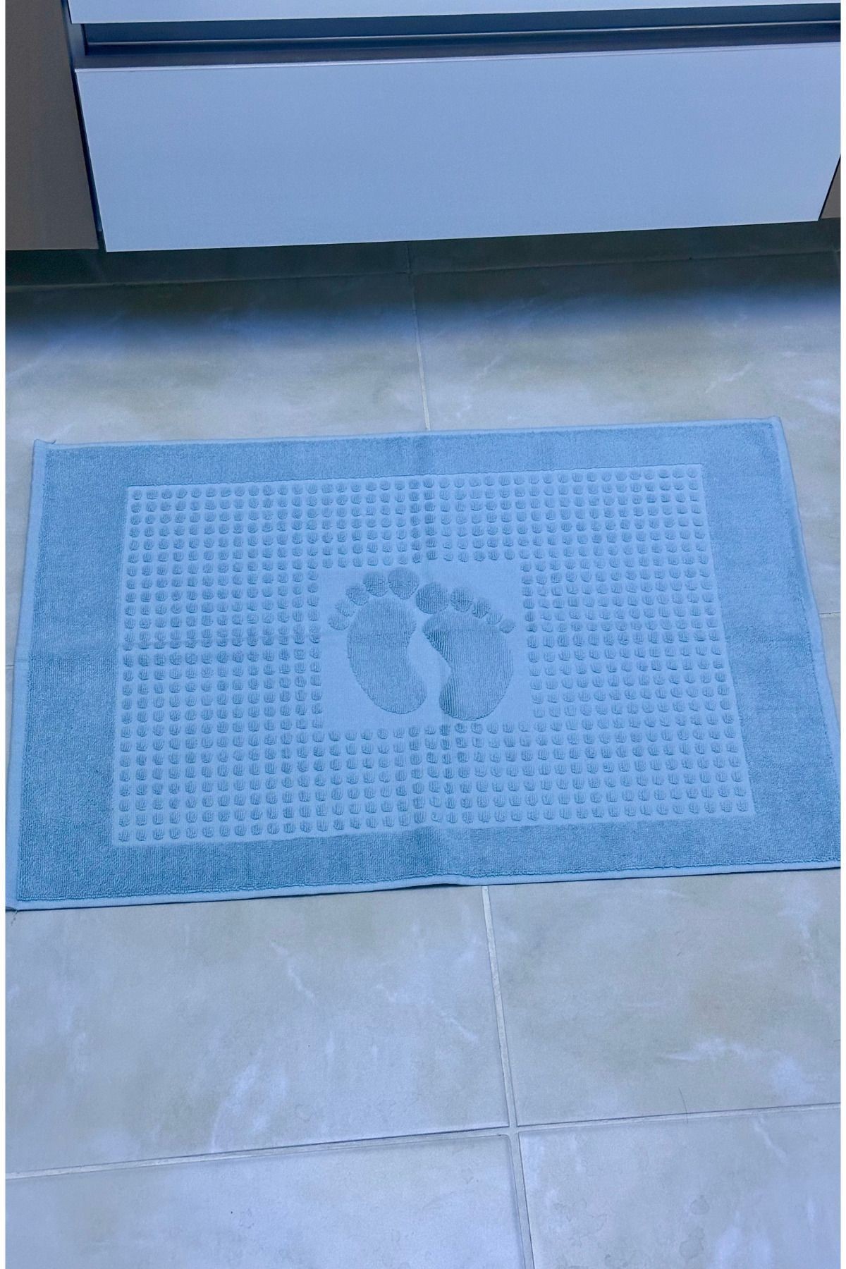 Özdilek %100 Pamuk Ayak Havlusu 2 Adet Banyo Ayak Paspası 50x70 cm