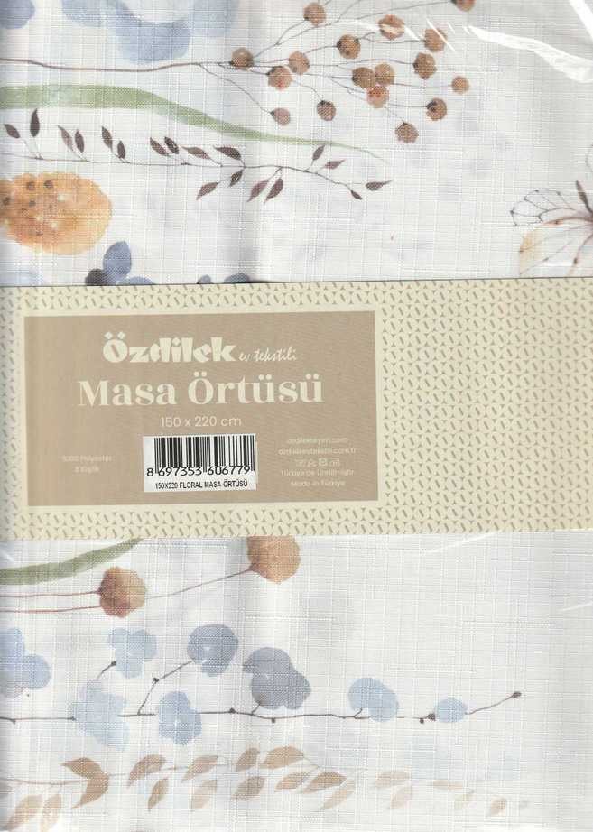 Özdilek Masa Örtüsü Baskılı 150X220 Floral