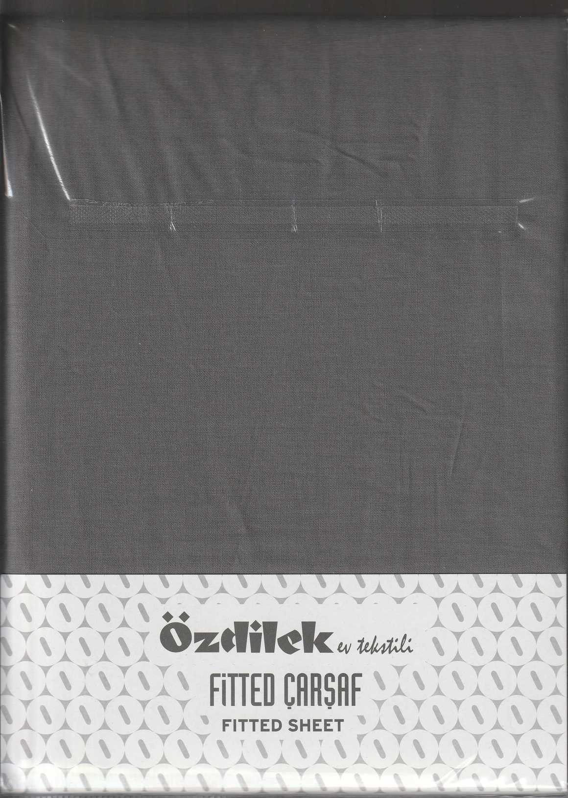 Özdilek Çarşaf Lastikli Yastık Kılıflı Ranforce 120*200 Antrasit Colourıst