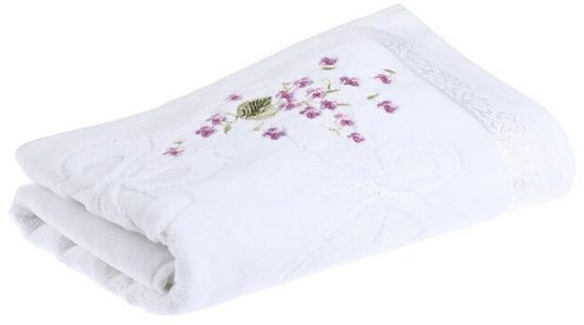 Özdilek Jasmın Beyaz Havlu 50*90 Nakışlı