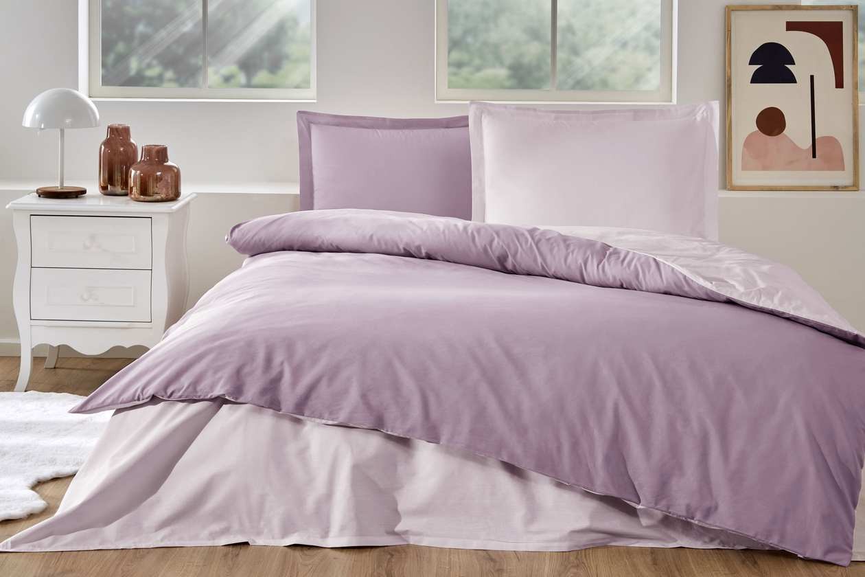 Özdilek Nevresim Takımı  Ranforce Tek Kişilik Rose-Pudra Colourıst
