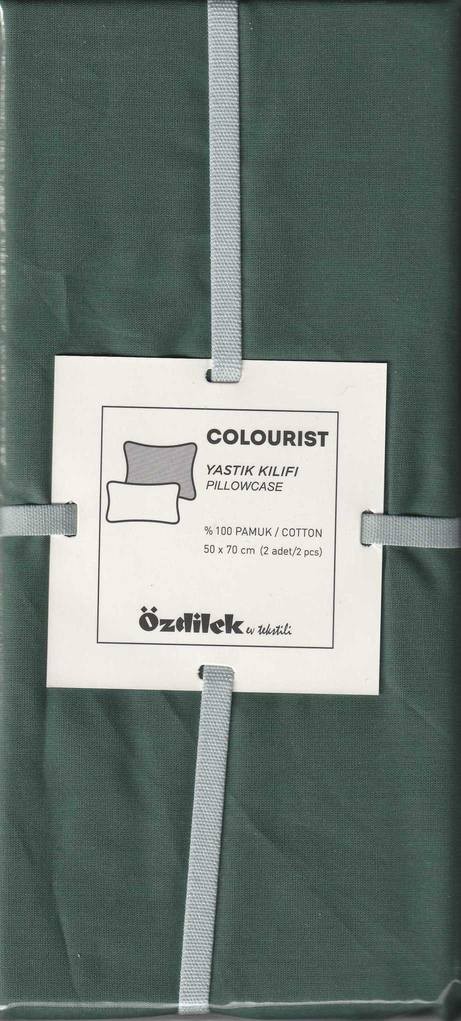 Özdilek Yastık Kılıfı Standart Ranforce 2 Li Zümrüt Colourıst