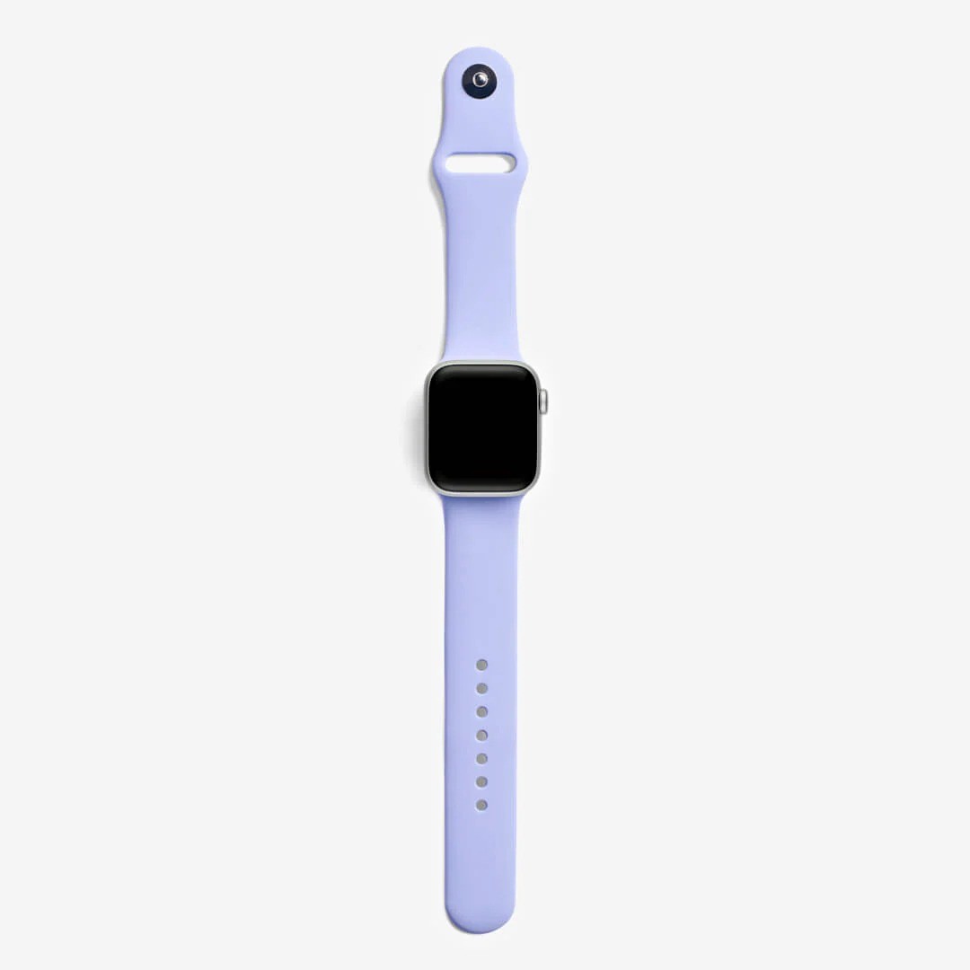 Lila Silikon Kordon – Apple Watch Uyumlu (S/M & M/L)