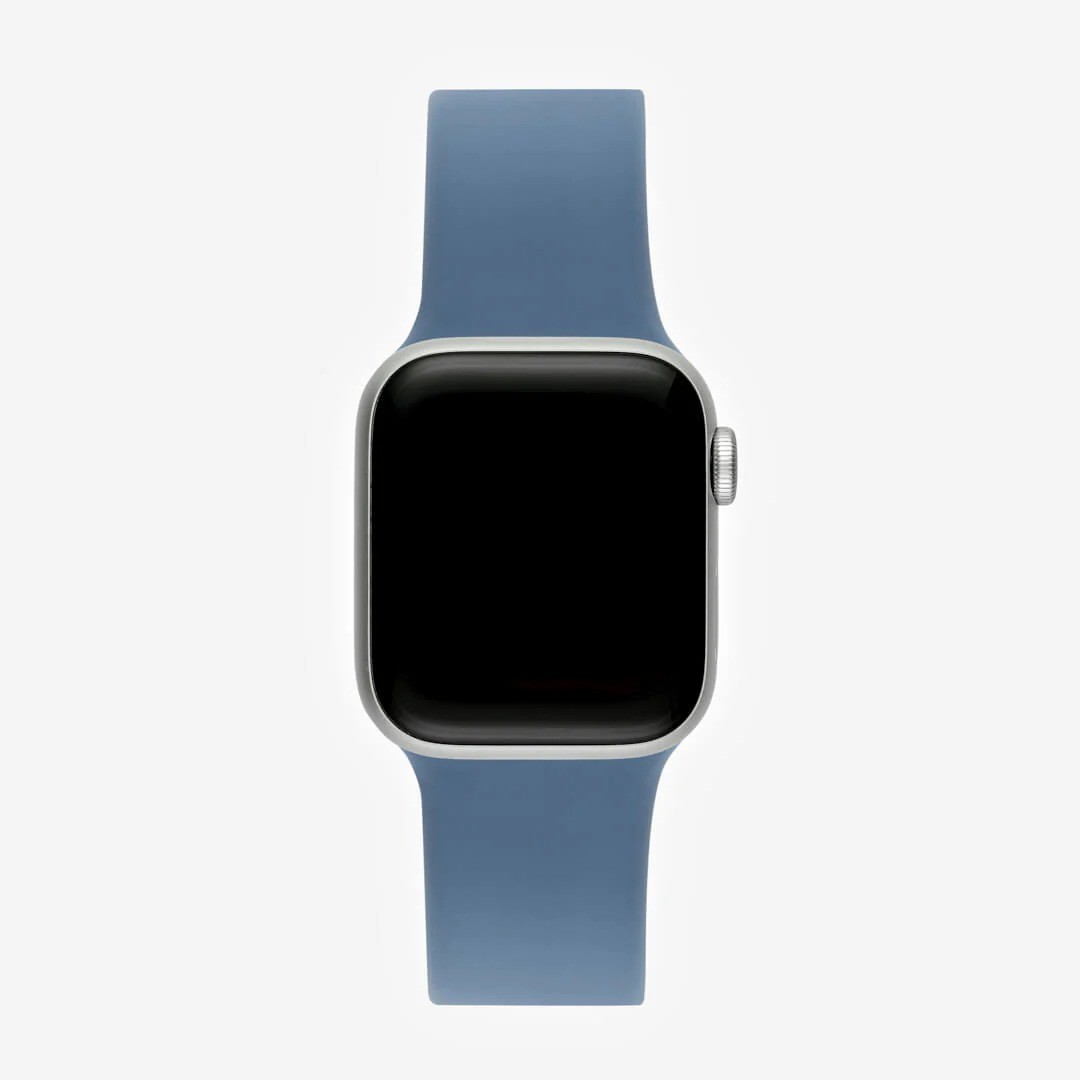 Loş Mavi Silikon Kordon – Apple Watch Uyumlu (S/M & M/L)