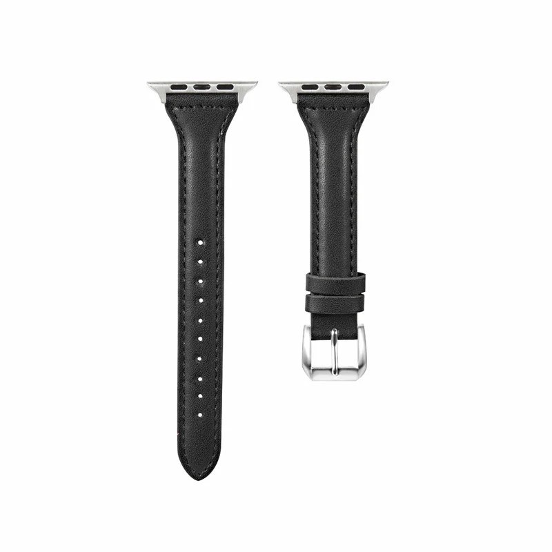 Lina Serisi - Apple Watch ile Uyumlu Deri Kordon - Siyah