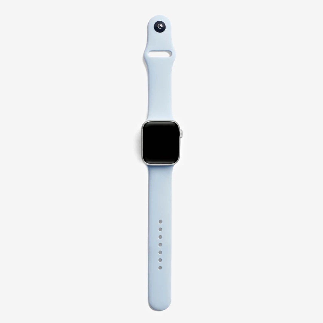 Sis Mavisi Silikon Kordon – Apple Watch Uyumlu (S/M & M/L)