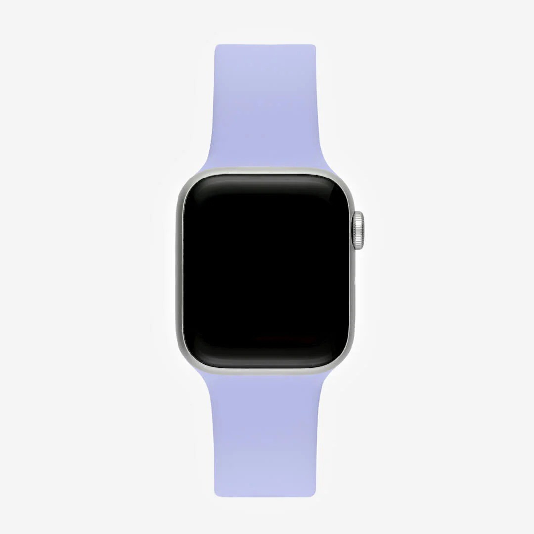 Lila Silikon Kordon – Apple Watch Uyumlu (S/M & M/L)