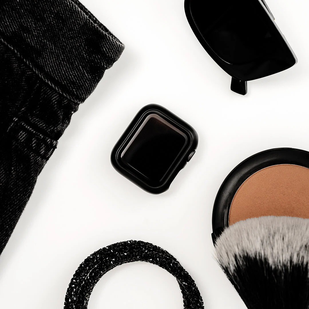 Apple Watch Uyumlu Kasa ve Ekran Koruyucu Kılıf – Siyah | Klasik Model