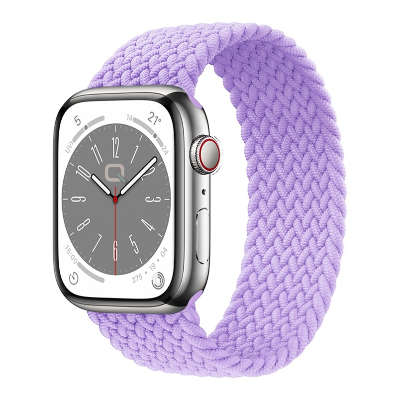 Lila Apple Watch Örgü Solo Loop Kordon – Small & Medium